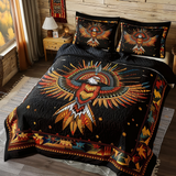Set di Biancheria da Letto Trapuntata 3 Pezzi Guerriero Maestoso dell'Aquila
