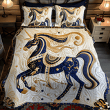 Set di Biancheria da Letto Trapuntata 3 Pezzi Criniera Maestosa