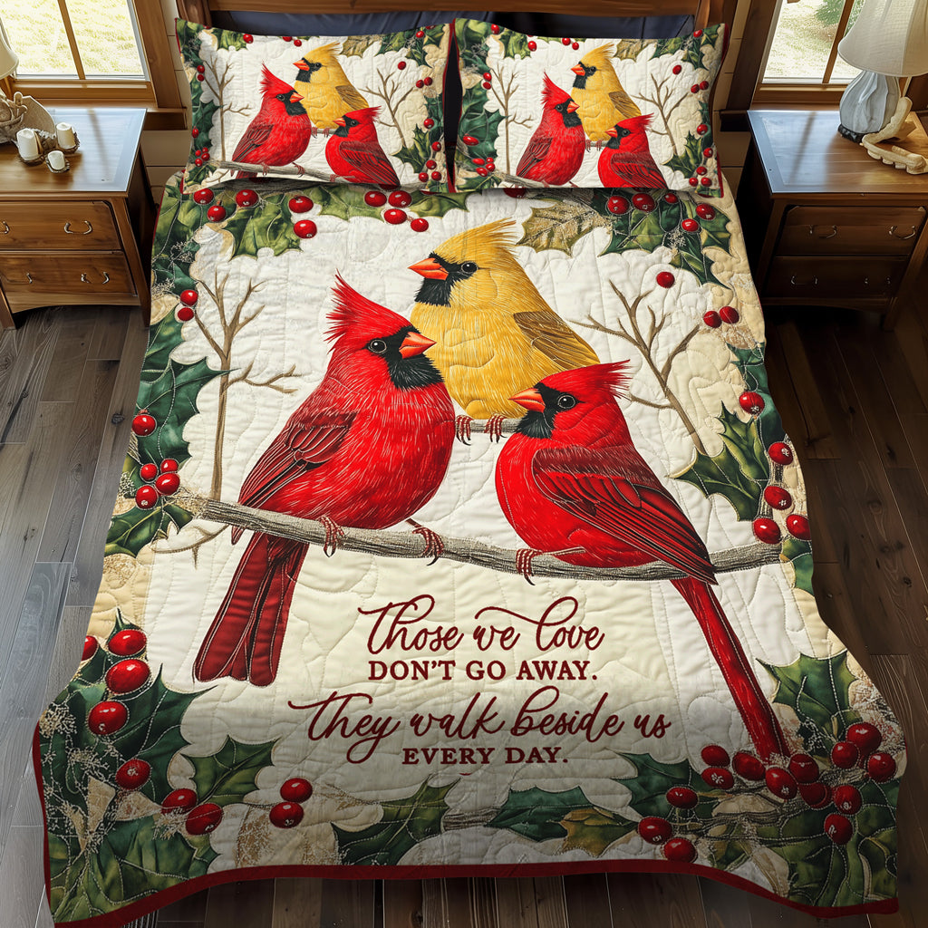 Set di Biancheria da Letto Trapuntata 3 Pezzi Cardinali Maestosi