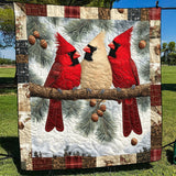 Cardinali Maestosi Coperta Trapuntata