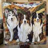Maestoso Rifugio del Collie Coperta Trapuntata