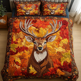 Set di Biancheria da Letto Trapuntata 3 Pezzi Cervo Maestoso