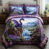 Set di Biancheria da Letto Trapuntata 3 Pezzi Drago Maestoso