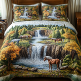 Set di Biancheria da Letto Trapuntata 3 Pezzi Zoccolo Maestoso
