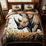 Set di Biancheria da Letto Trapuntata 3 Pezzi Maestoso Rhino