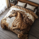 Set di Biancheria da Letto Trapuntata 3 Pezzi Spirito Maestoso