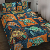 Set di Biancheria da Letto Trapuntata 3 Pezzi Melodia Marina