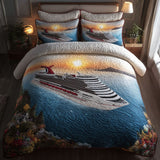 Set di Biancheria da Letto Trapuntata 3 Pezzi Viaggio di Maritime