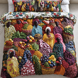 Set di Biancheria da Letto Trapuntata 3 Pezzi Essenza di Market