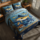Set di Biancheria da Letto Trapuntata 3 Pezzi Sogno di Marlin