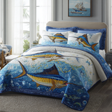 Set di Biancheria da Letto Trapuntata 3 Pezzi Orizzonte di Marlin