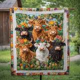 Fioritura del Prato Coperta Trapuntata