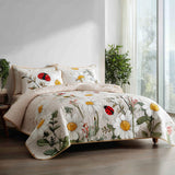 Set di Biancheria da Letto Trapuntata 3 Pezzi Prato di Dots
