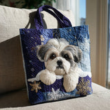 Shih Tzu nel Prato Borsa Tote Trapuntata