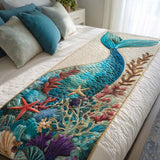 Coda di Sirena Runner da Letto Trapuntato