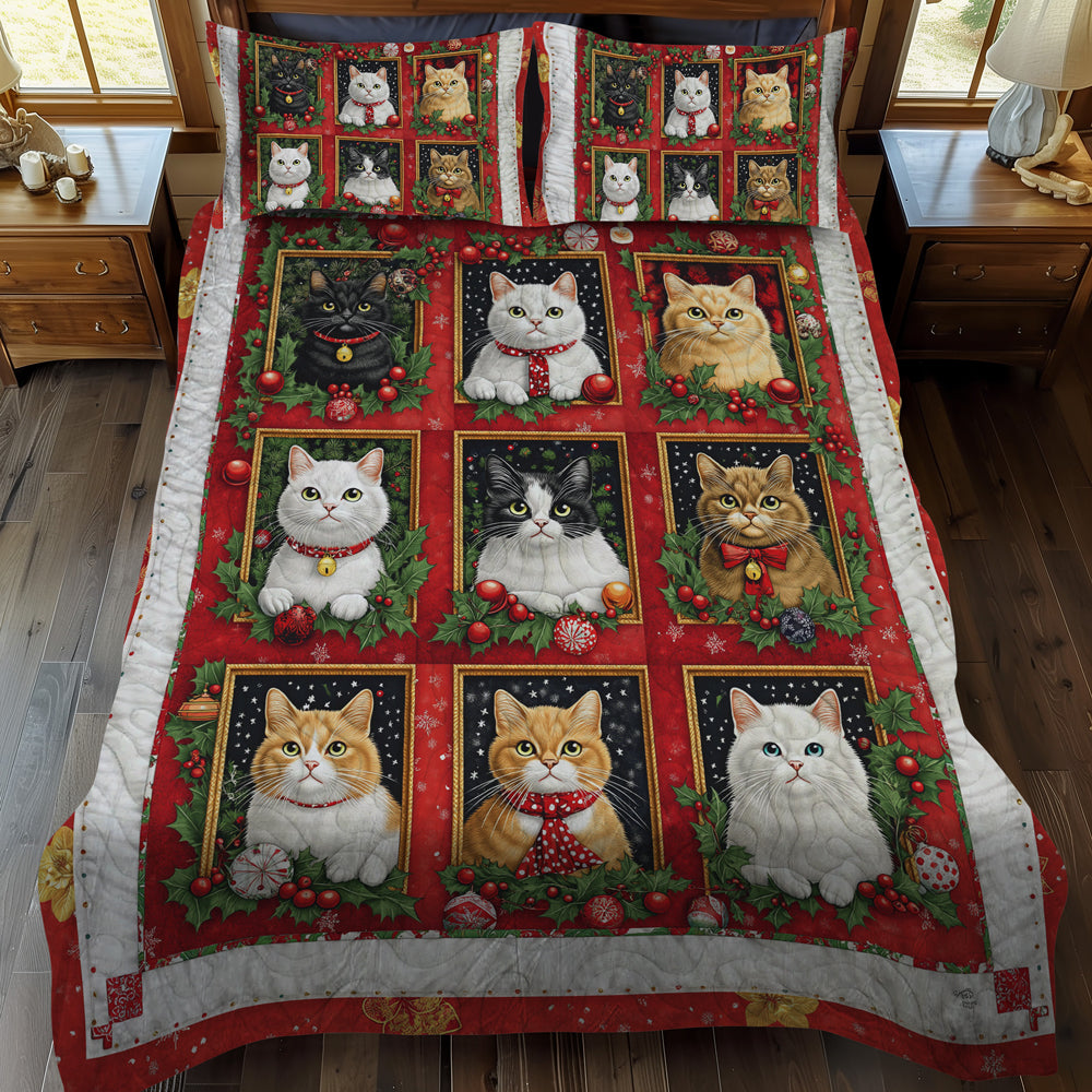 Set di Biancheria da Letto Trapuntata 3 Pezzi Allegro Catmas