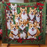 Allegro Raduno di Corgi Coperta Trapuntata