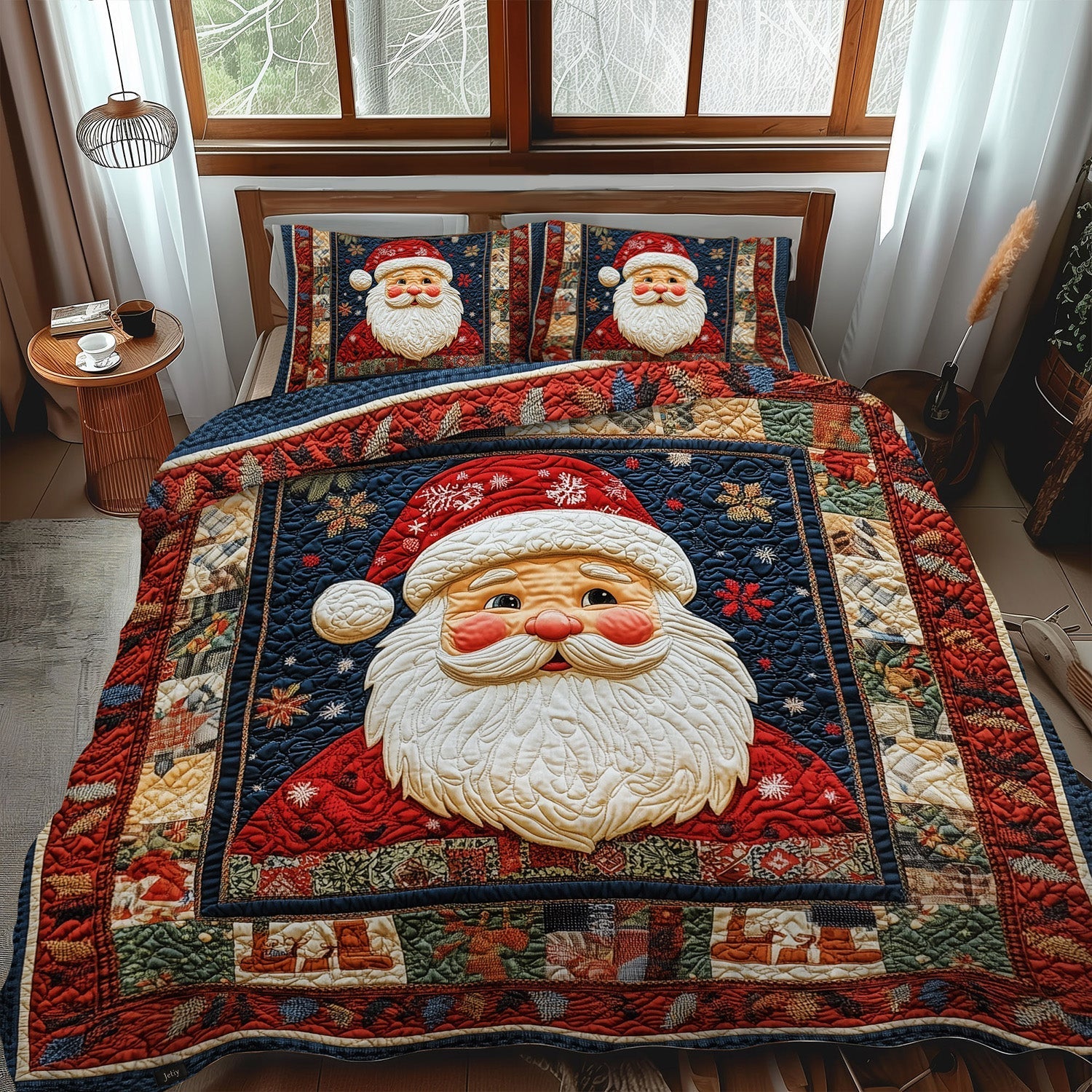 Set di Biancheria da Letto Trapuntata 3 Pezzi Allegro Forestland
