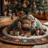 Allegra Mucca delle Highland Copri Base per Albero di Natale Trapuntato