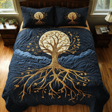 Tree of Life 3-Piece Quilted Bedding Set NCU0VT178