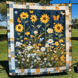 Girasoli di Mezzanotte Coperta Trapuntata