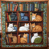 Lettura di Mezzanotte Coperta Trapuntata