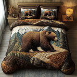 Set di Biancheria da Letto Trapuntata 3 Pezzi Orso Possente