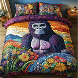 Set di Biancheria da Letto Trapuntata 3 Pezzi Possente Gorilla