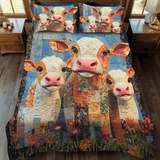 Set di Biancheria da Letto Trapuntata 3 Pezzi Moo Crew