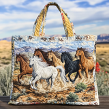 Cavallo Lunare Borsa Tote Trapuntata