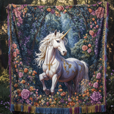 Unicorno al Chiaro di Luna Coperta da Divano