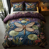 Moonlit Dragonfly 3-Piece Quilted Bedding Set NCU0DV6538