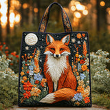 Volpe al Chiaro di Luna Borsa Tote Trapuntata
