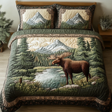 Moose Creek 3-Piece Quilted Bedding Set NCU0DK7599