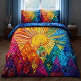 Set di Biancheria da Letto Trapuntata 3 Pezzi Bagliore del Mattino