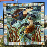 Tartarughe a Mosaico Coperta Trapuntata