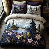 Set di Biancheria da Letto Trapuntata 3 Pezzi Mosslight