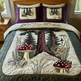 Set di Biancheria da Letto Trapuntata 3 Pezzi Foresta di Mossy