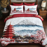 Set di Biancheria da Letto Trapuntata 3 Pezzi Maestà di Mount di Fuji