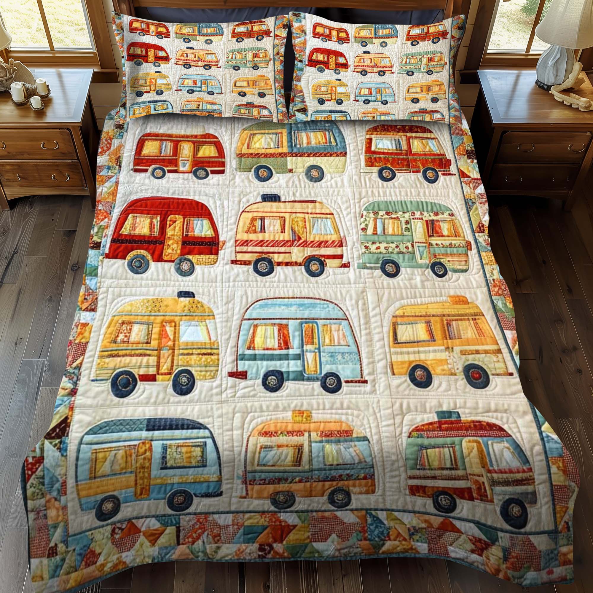 Set di Biancheria da Letto Trapuntata 3 Pezzi Montagna di Air
