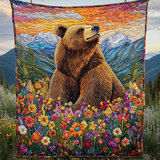 Orso Maestoso della Montagna Coperta Trapuntata