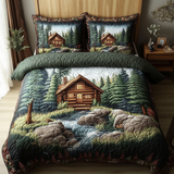 Set di Biancheria da Letto Trapuntata 3 Pezzi Riposo della Montagna