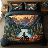 Set di Biancheria da Letto Trapuntata 3 Pezzi Vista della Montagna