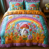 Set di Biancheria da Letto Trapuntata 3 Pezzi Sogno del Fungo