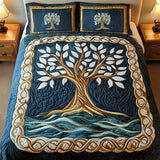 Set di Biancheria da Letto Trapuntata 3 Pezzi Mistico Arbor