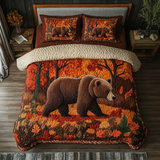 Set di Biancheria da Letto Trapuntata 3 Pezzi Orso Mistico