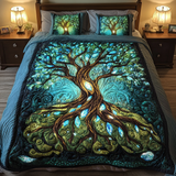 Mystic Branches 3-Piece Quilted Bedding Set NCU0VH1554