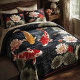 Set di Biancheria da Letto Trapuntata 3 Pezzi Mistico Carp