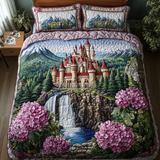 Set di Biancheria da Letto Trapuntata 3 Pezzi Castello Mistico