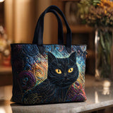 Notte Mistica del Gatto Borsa Tote Trapuntata